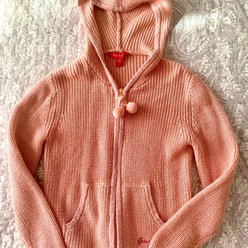 Girls Guess zip sweater. Size 7z